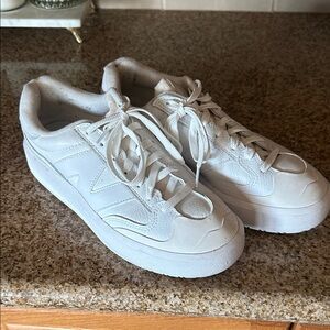 New Balance White Athletic Shoes